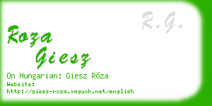 roza giesz business card